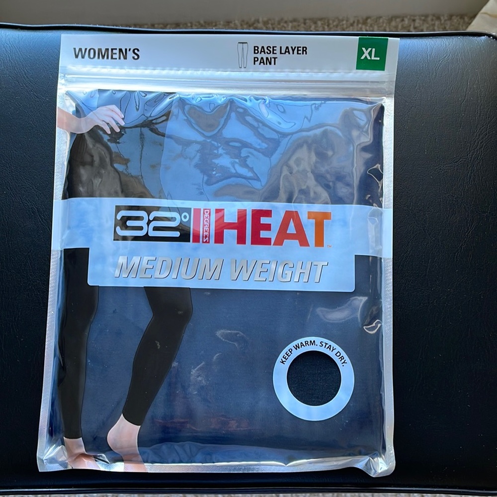 32 Degrees Ladies Base Layer Pant - Black
